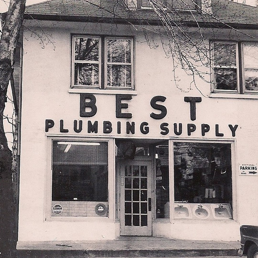 Image of a vintage best plumbing store