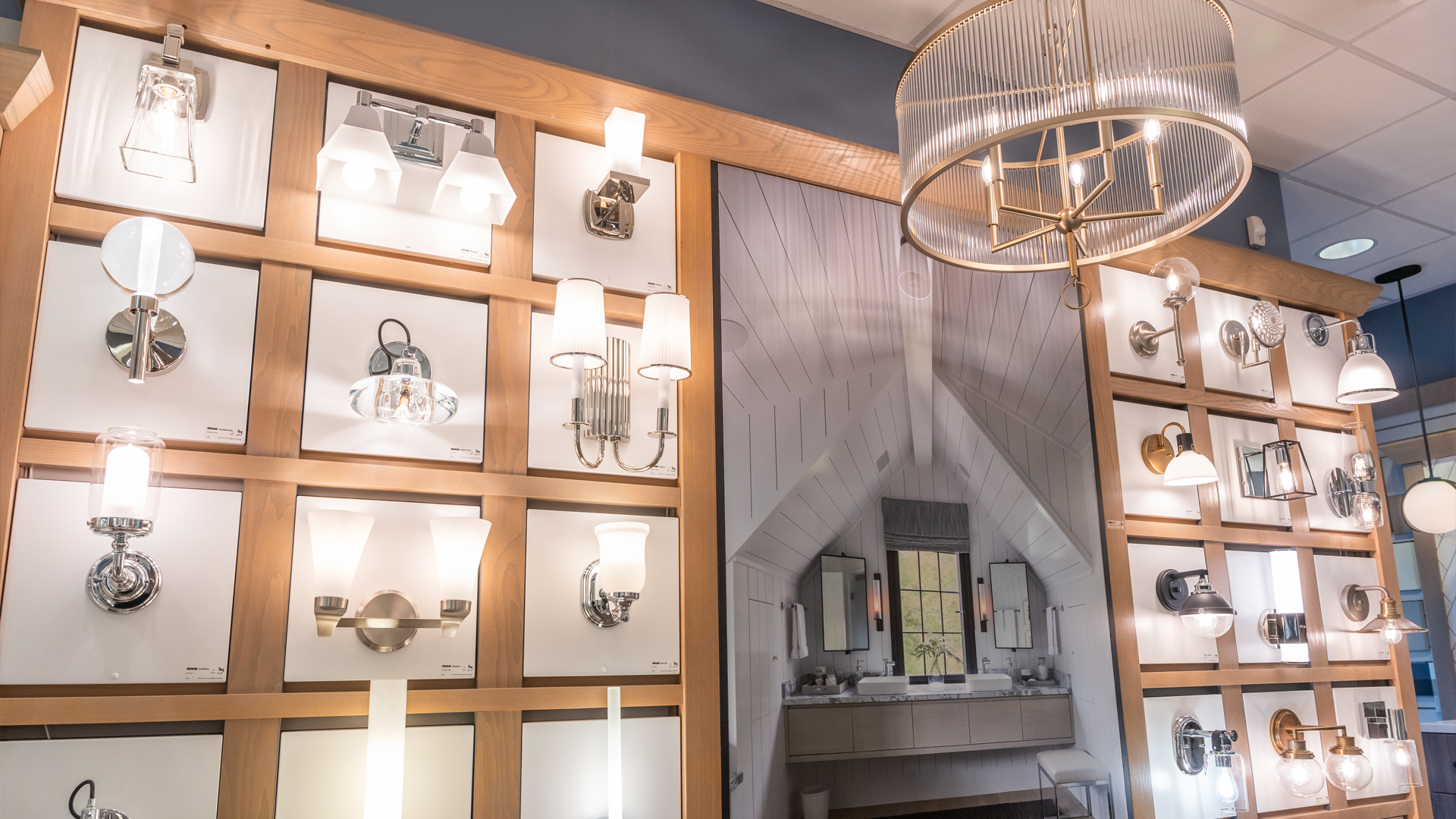 Image of bathroom lighting showroom
